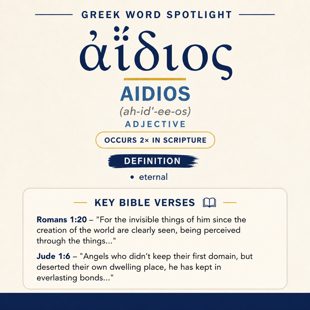Understanding the Significance of Aidios in Greek statistics