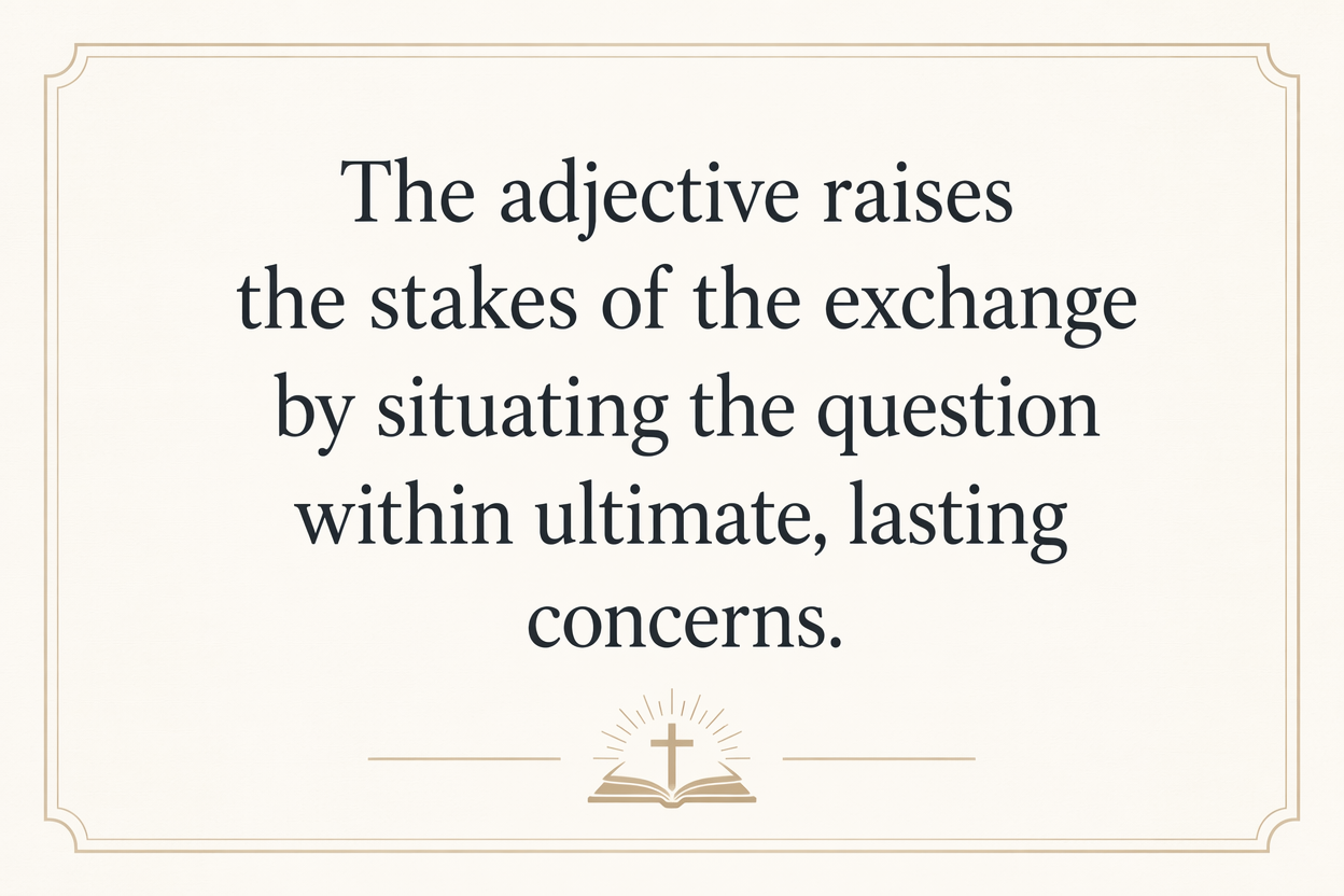 Key insight about Understanding the Significance of Aionios in Greek