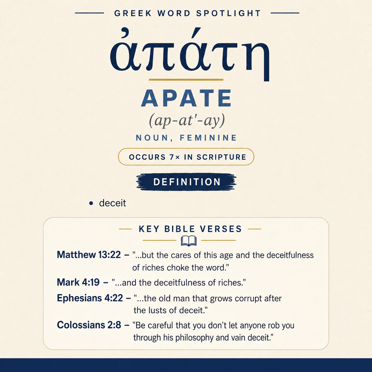 Understanding the Significance of Apate in Greek statistics