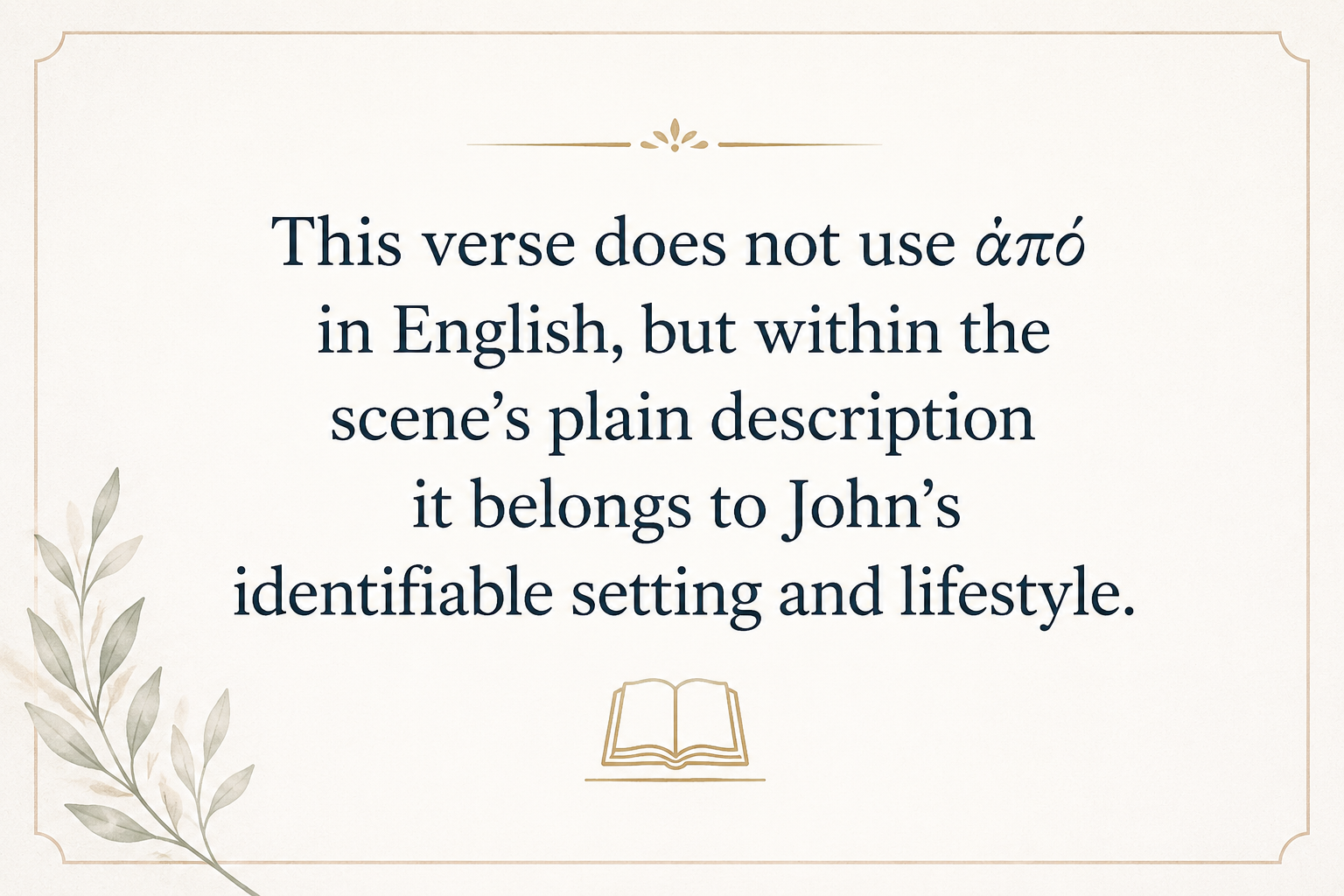 Key insight about Understanding the Significance of Apo in Greek