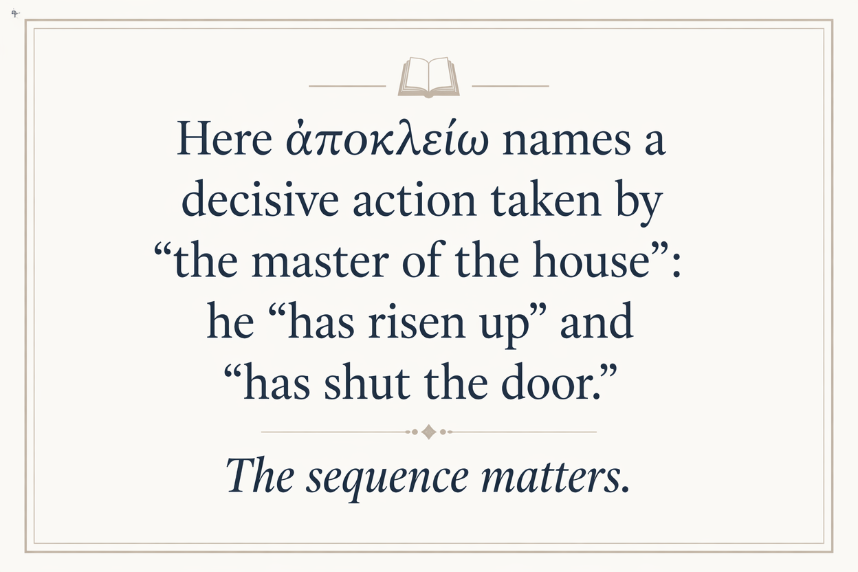 Key insight about Understanding the Significance of Apokleio in Greek