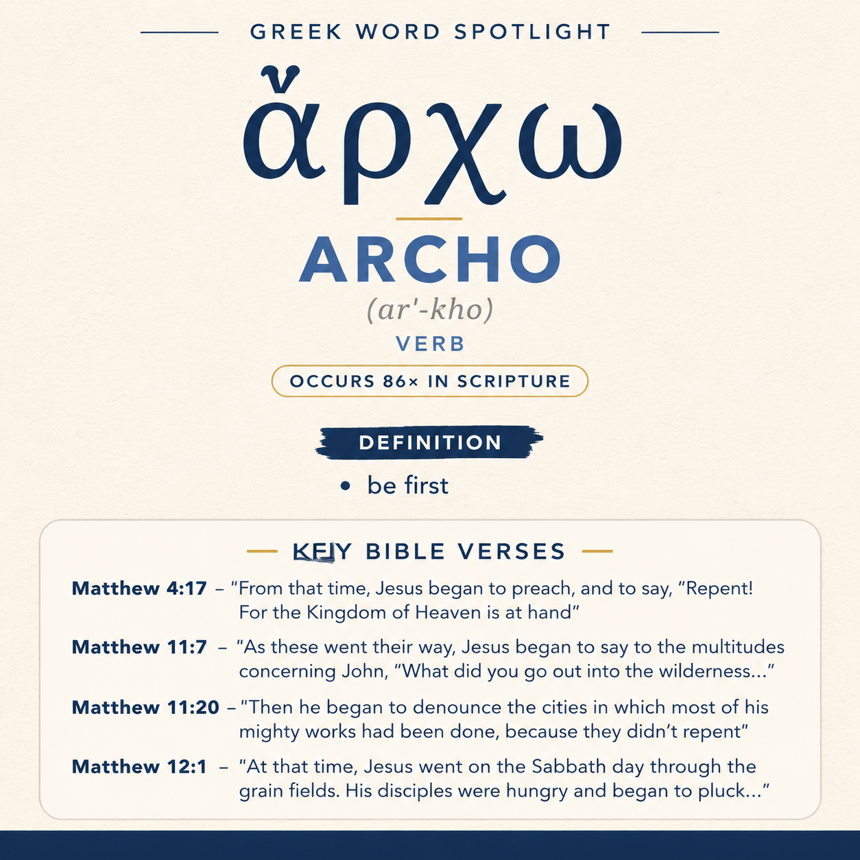 Understanding the Significance of Archo in Greek statistics