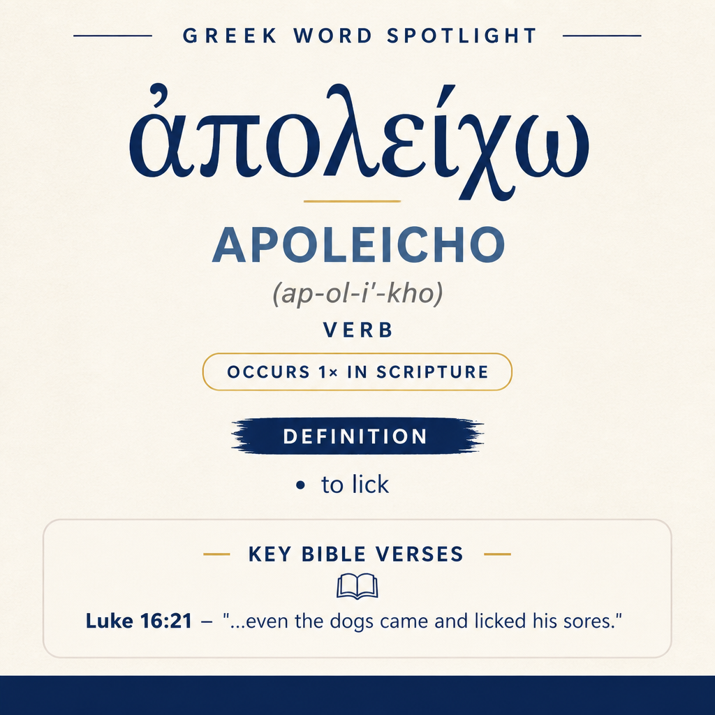Unveiling the Meaning of Apoleicho in Greek statistics