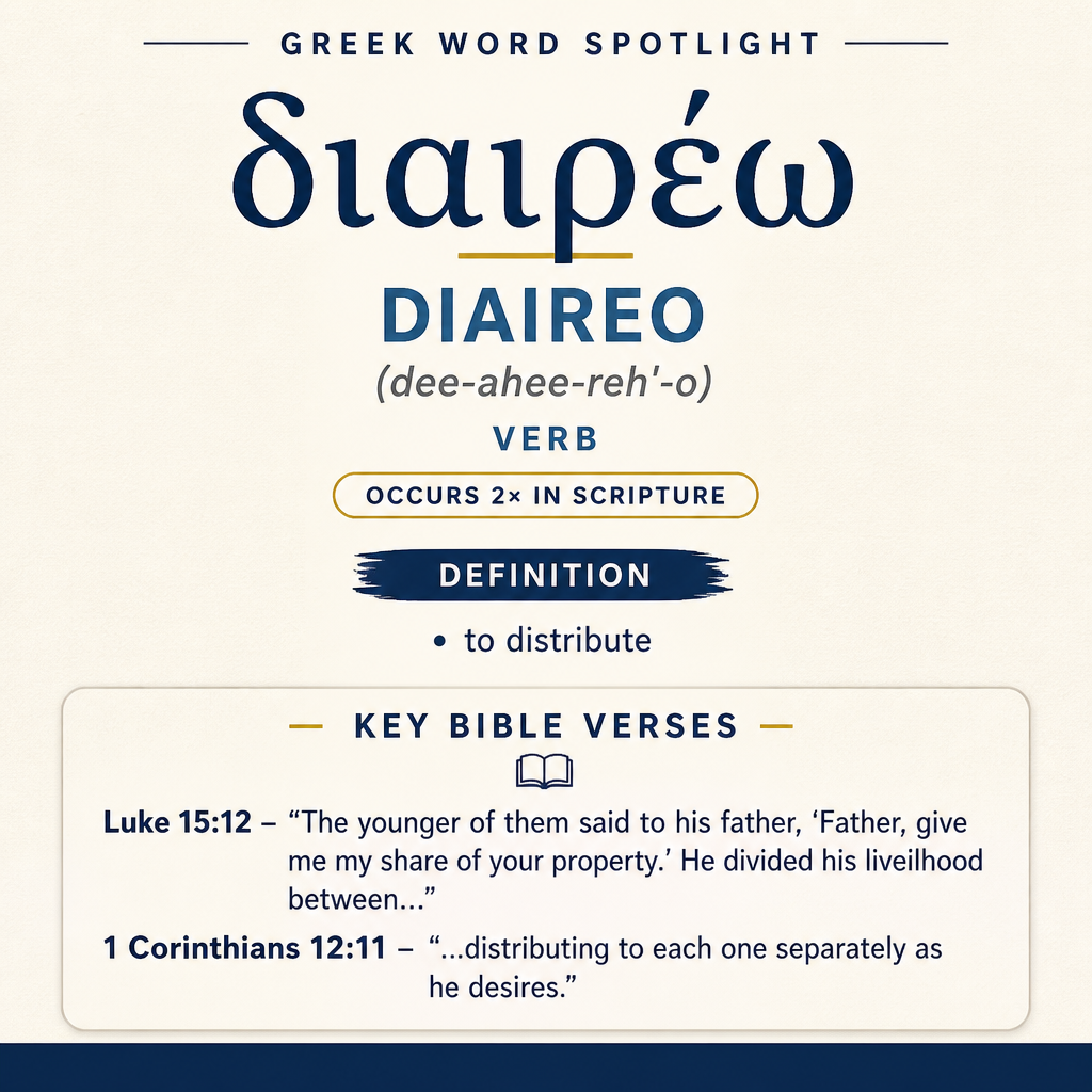 Exploring the Meaning of Diaireo in Greek statistics