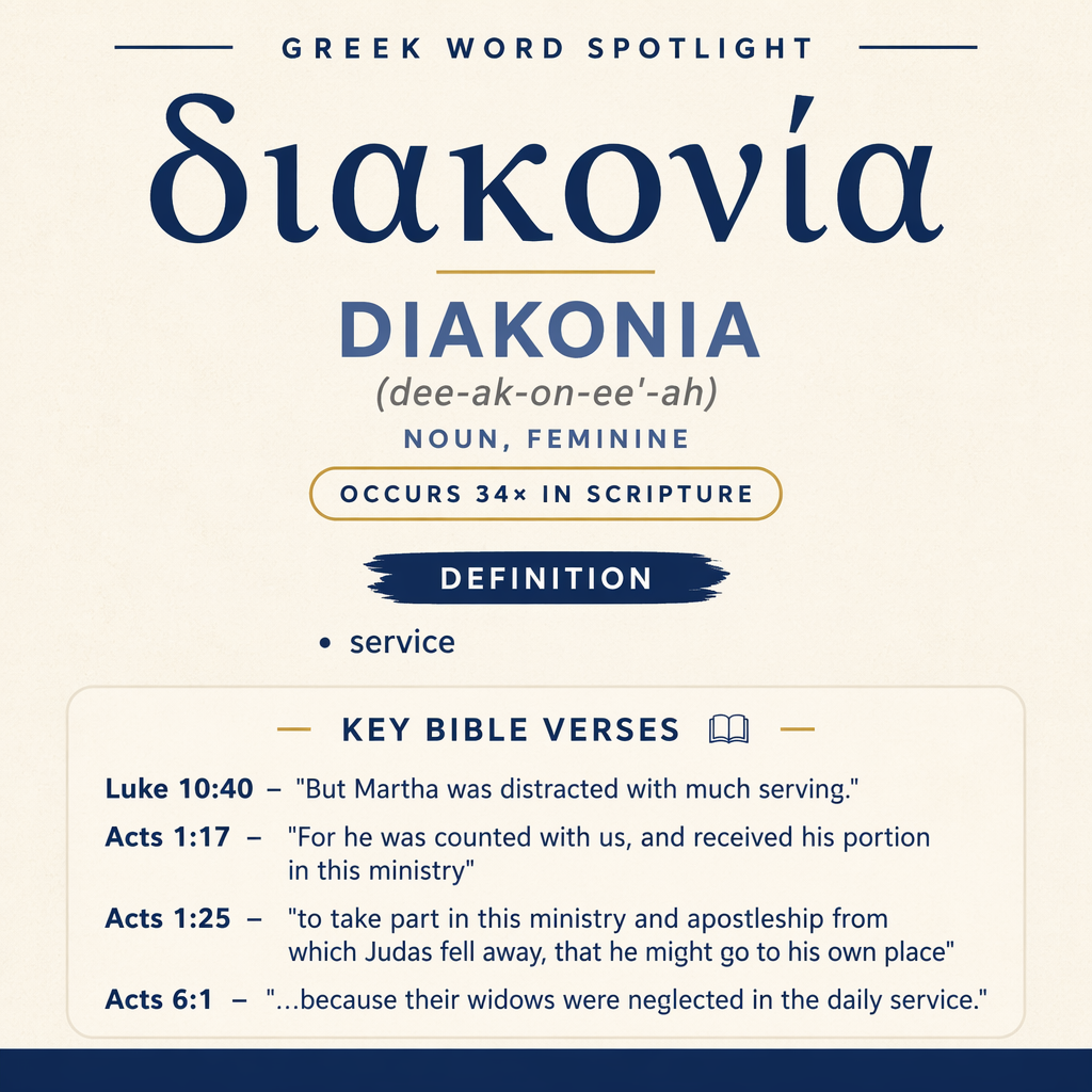 Exploring the Meaning of Diakonia in Greek statistics