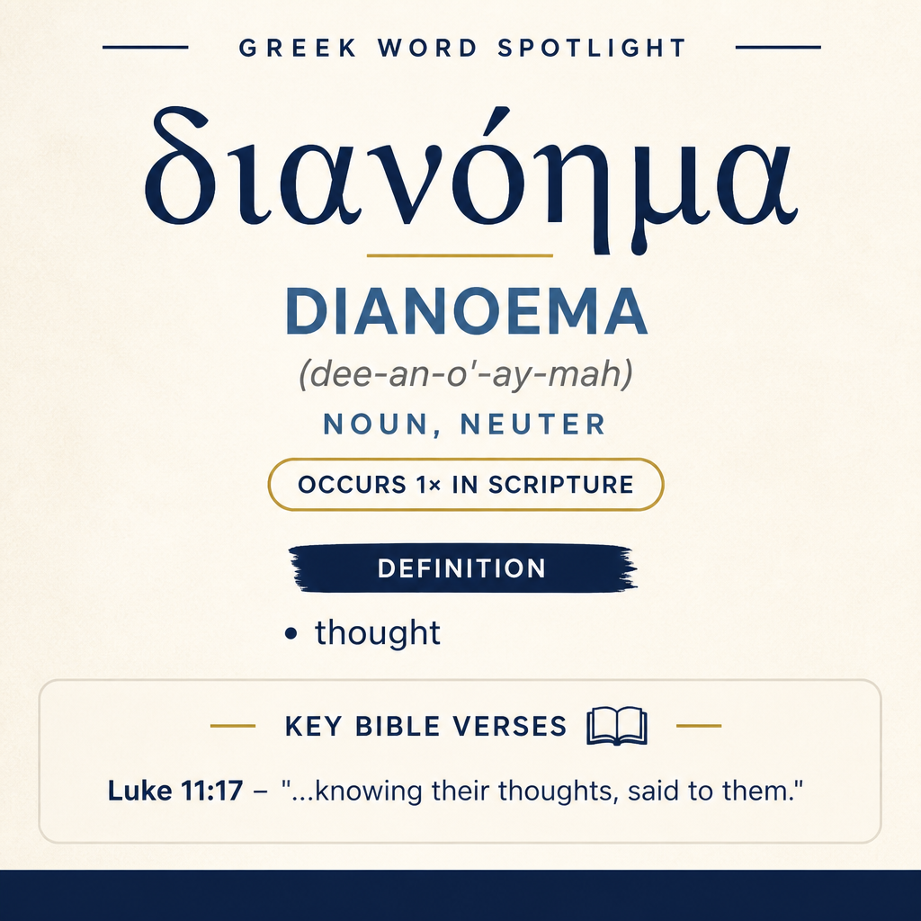 Exploring the Meaning of Dianoema in Greek statistics