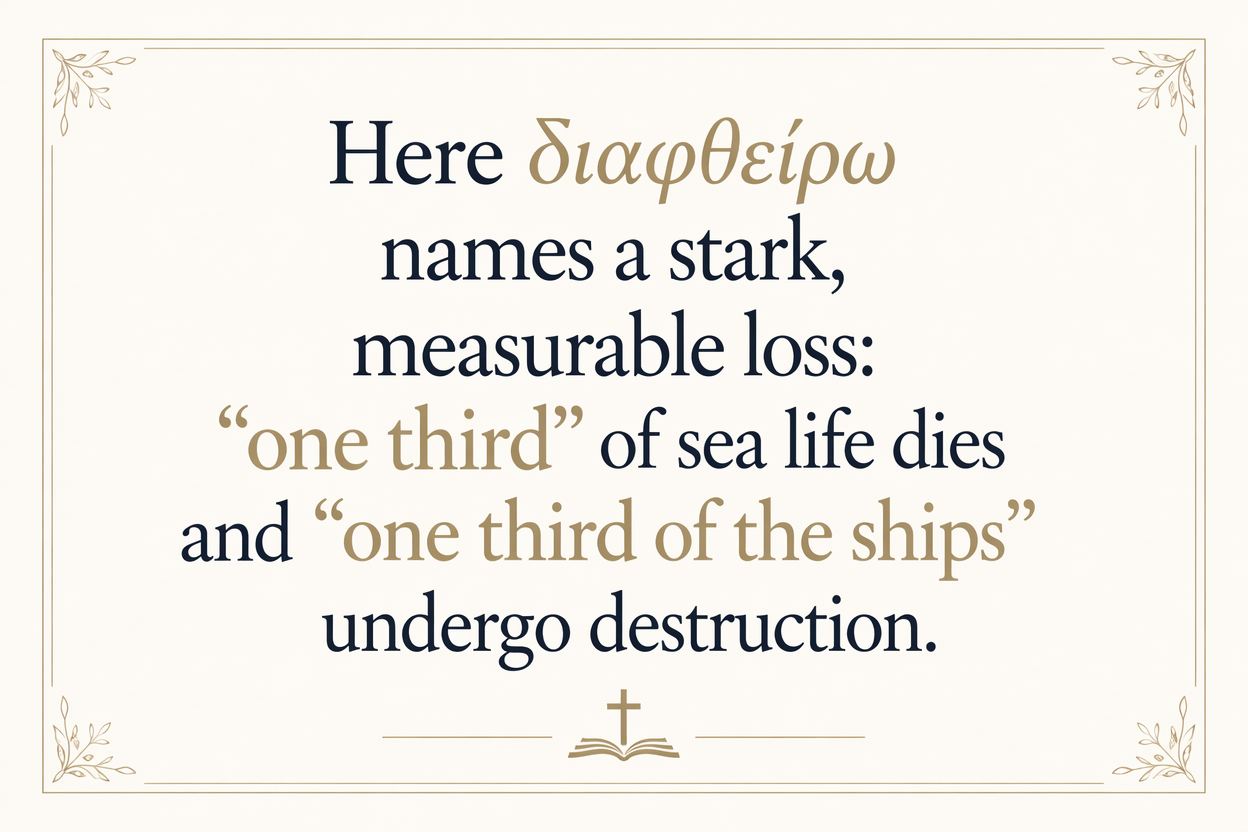 Key insight about Exploring the Meaning of Diaphtheiro in Greek