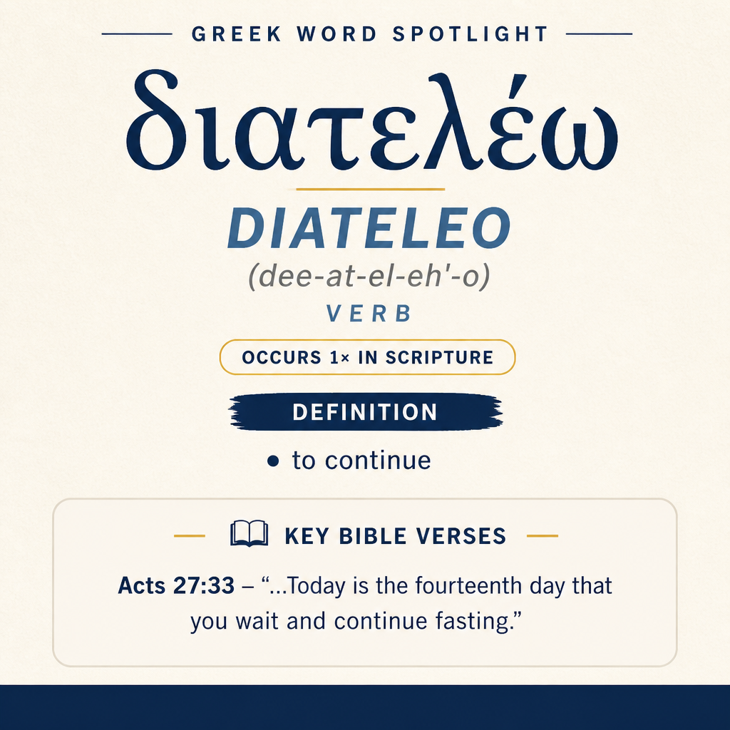 Exploring the Meaning of Diateleo in Greek statistics