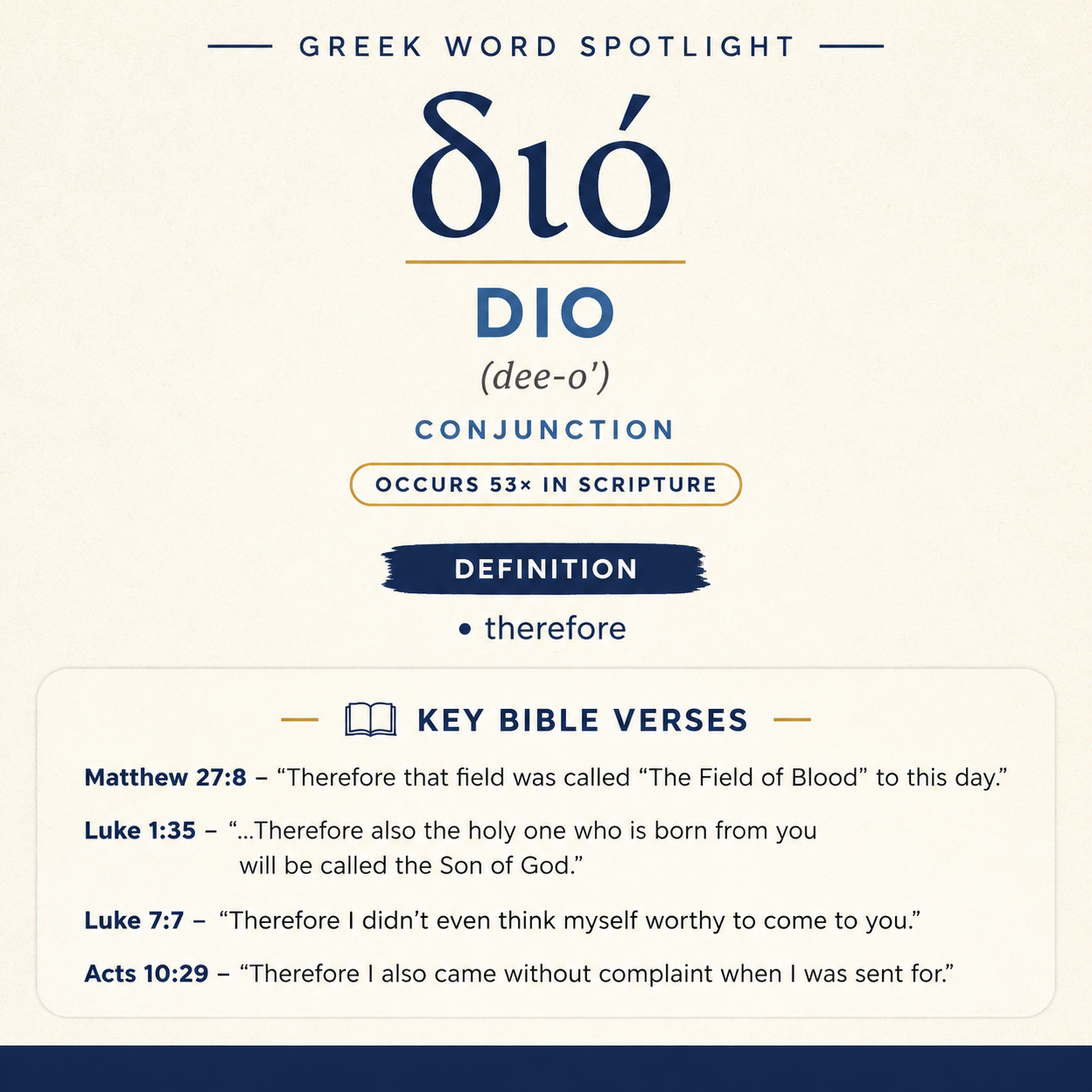 Exploring the Meaning of Dio in Greek statistics