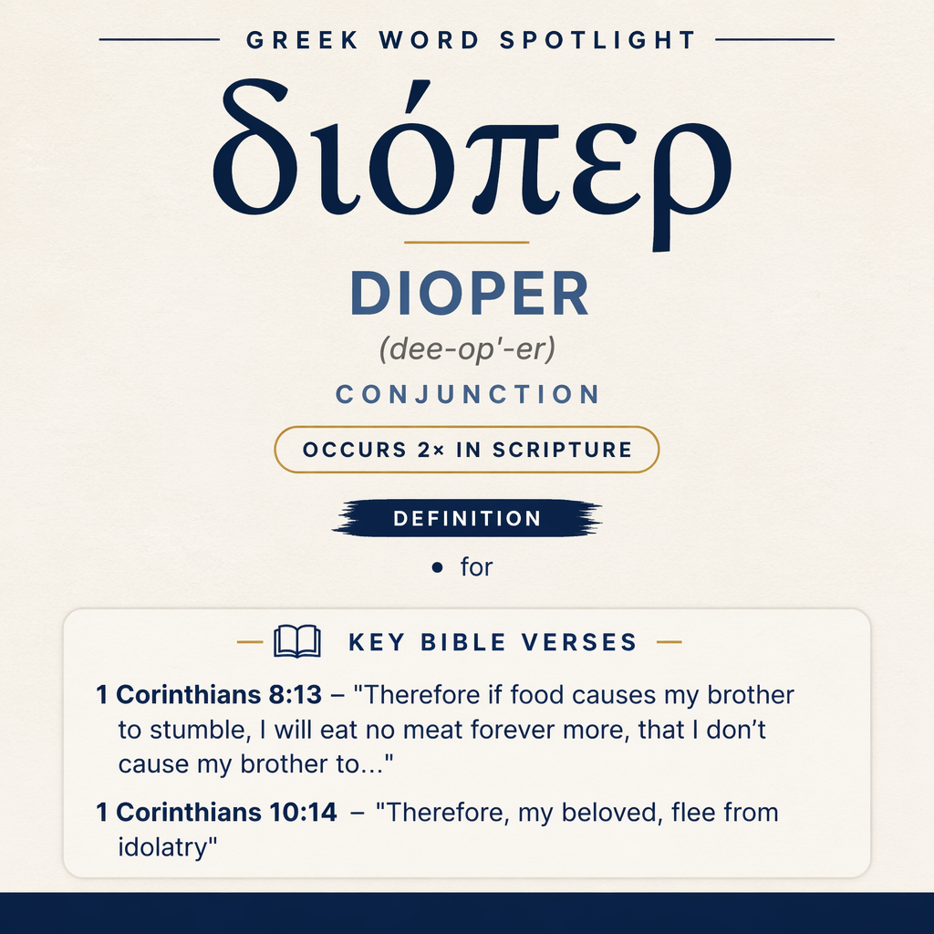 Exploring the Meaning of Dioper in Greek statistics
