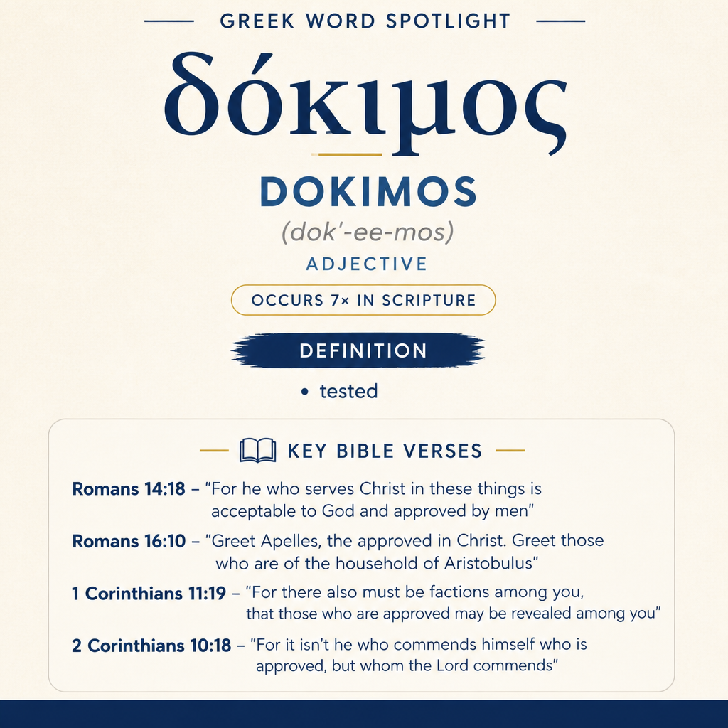 Exploring the Meaning of Dokimos in Greek statistics