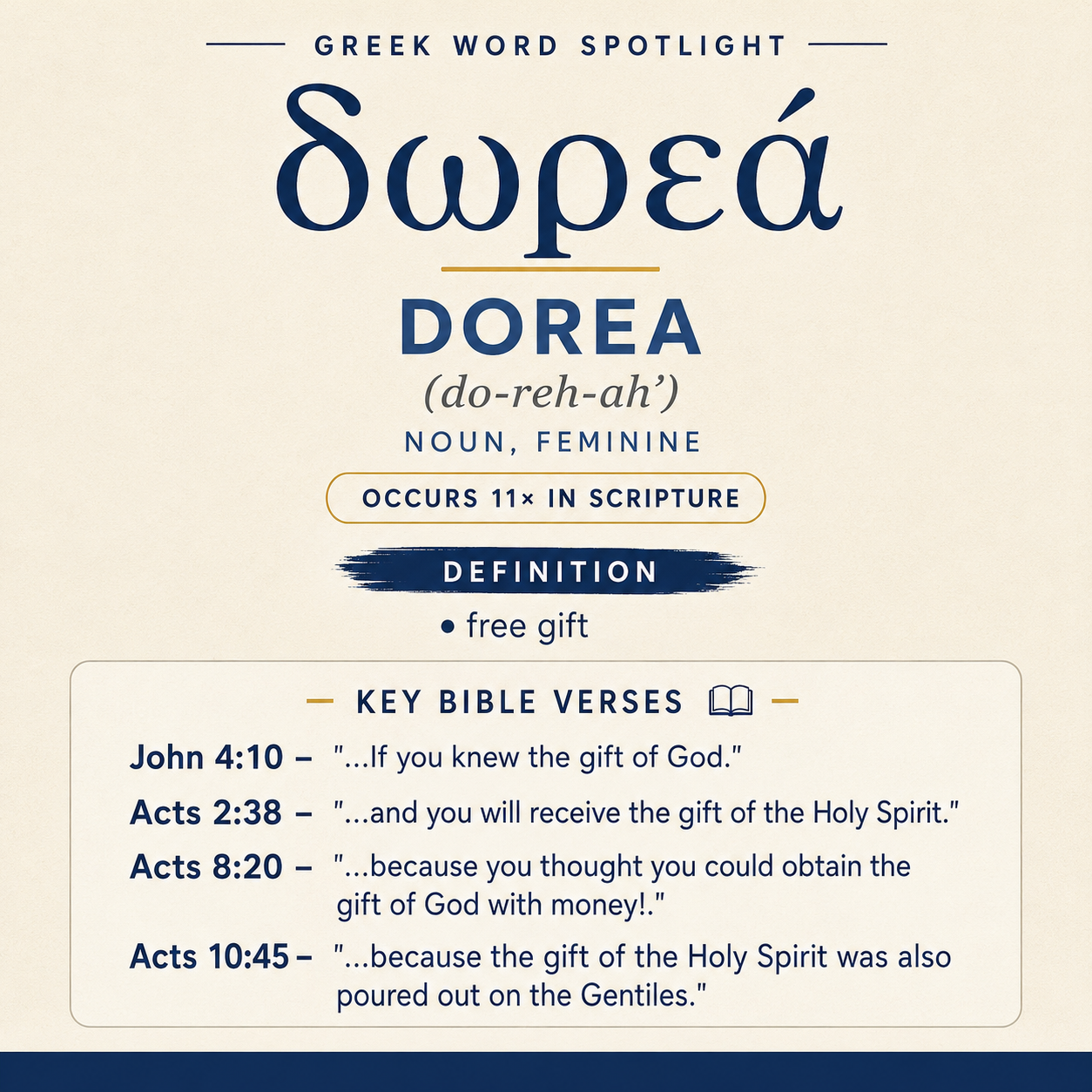 Exploring the Meaning of Dorea in Greek statistics