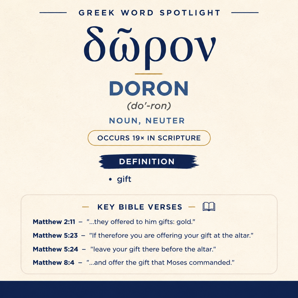 Exploring the Meaning of Doron in Greek statistics