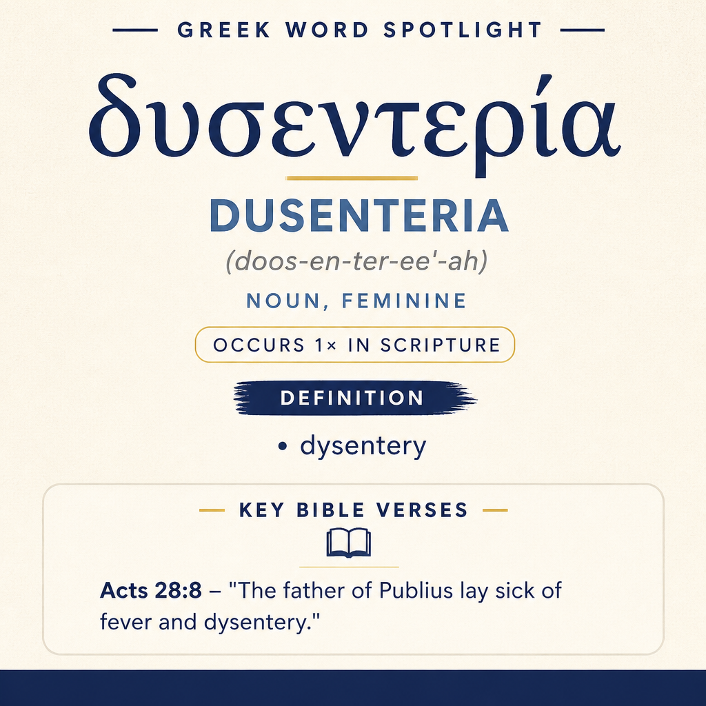Exploring the Meaning of Dusenteria in Greek statistics