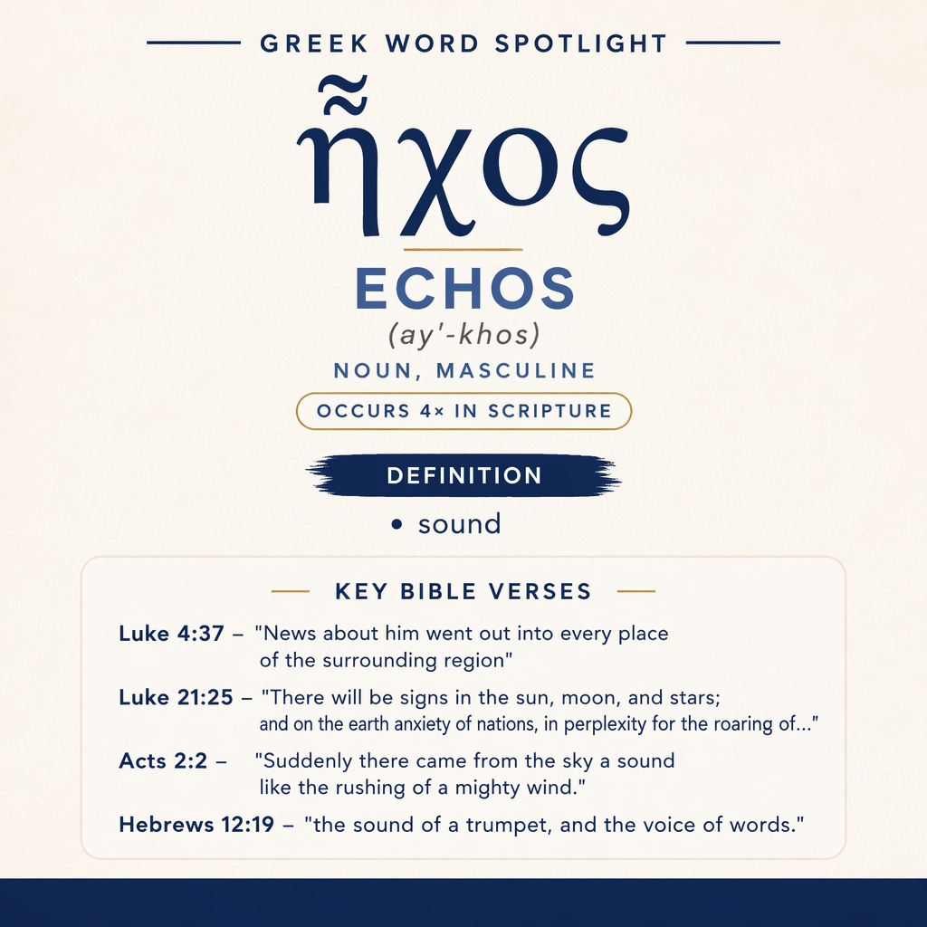 Exploring the Meaning of Echos in Greek statistics