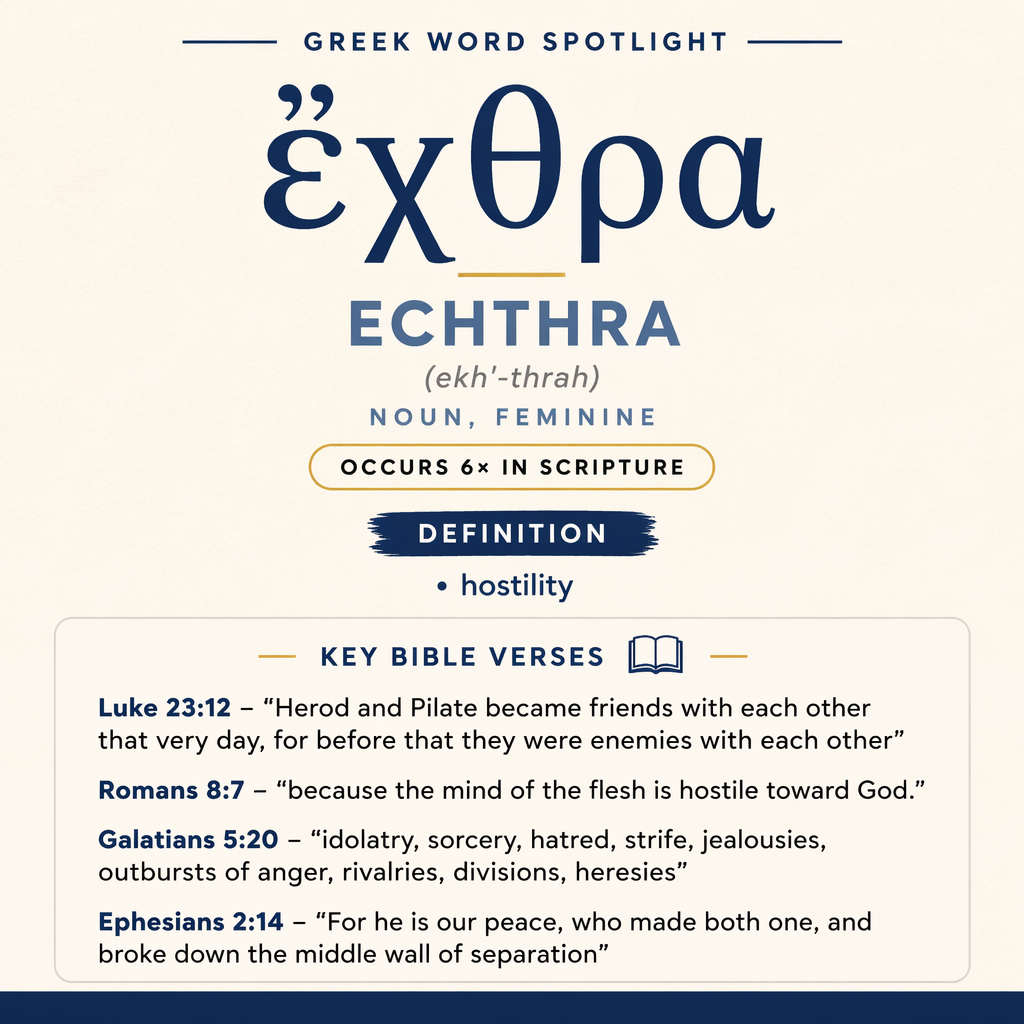 Exploring the Meaning of Echthra in Greek statistics
