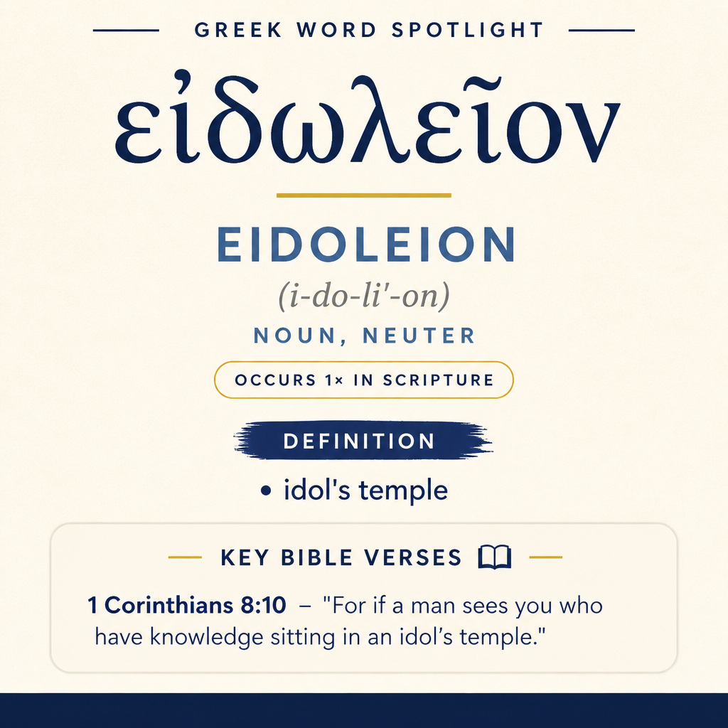 Exploring the Meaning of Eidoleion in Greek statistics