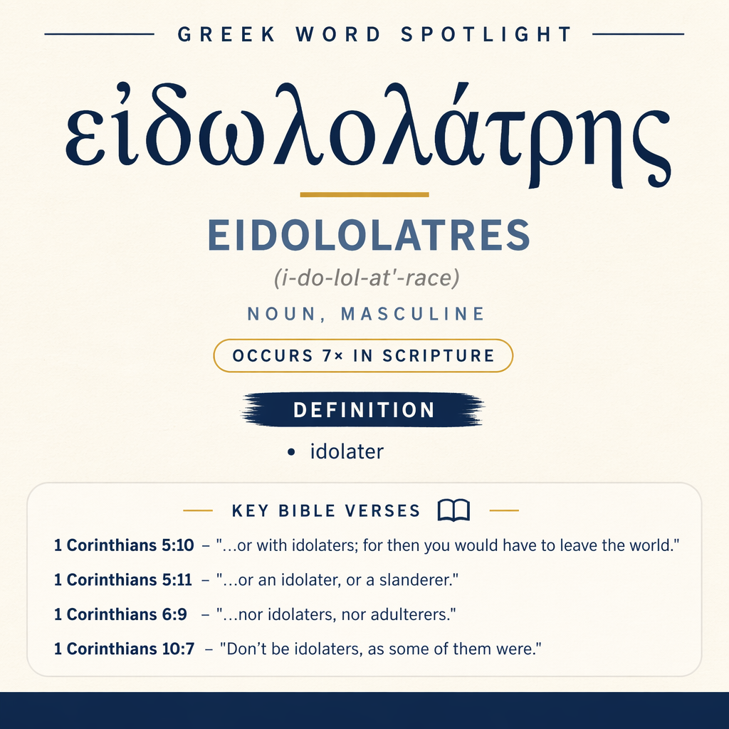Exploring the Meaning of Eidololatres in Greek statistics