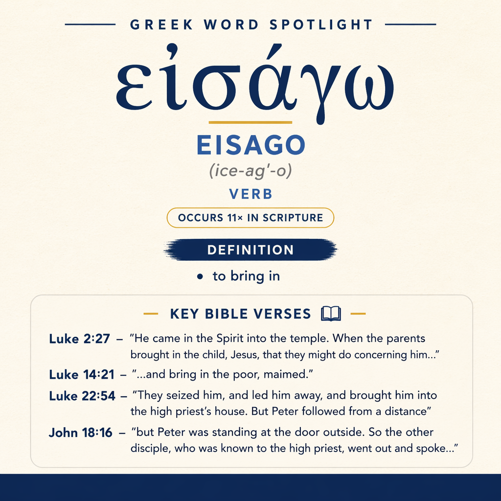 Exploring the Meaning of Eisago in Greek statistics