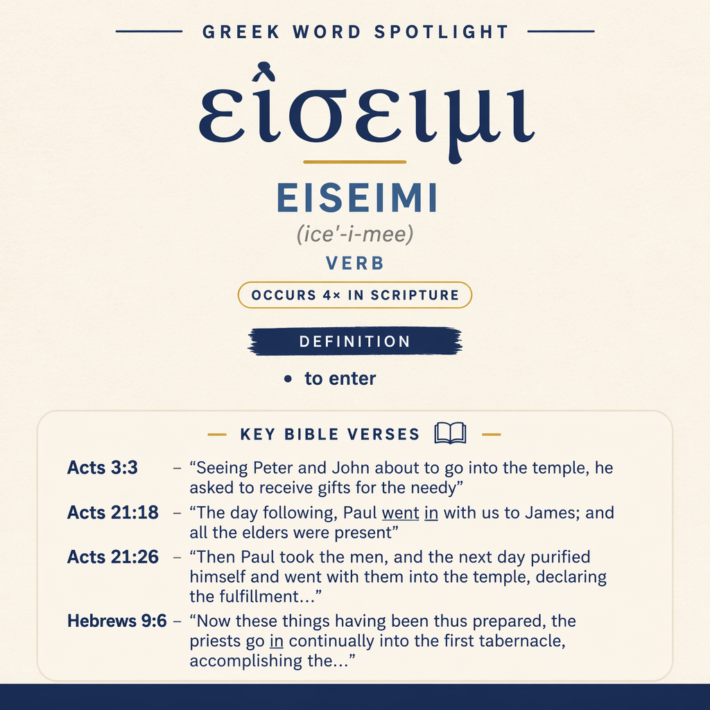 Exploring the Meaning of Eiseimi in Greek statistics