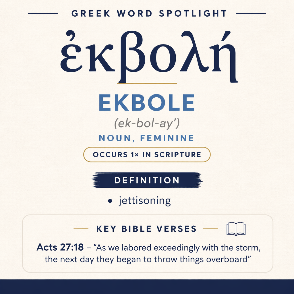 Exploring the Meaning of Ekbole in Greek statistics