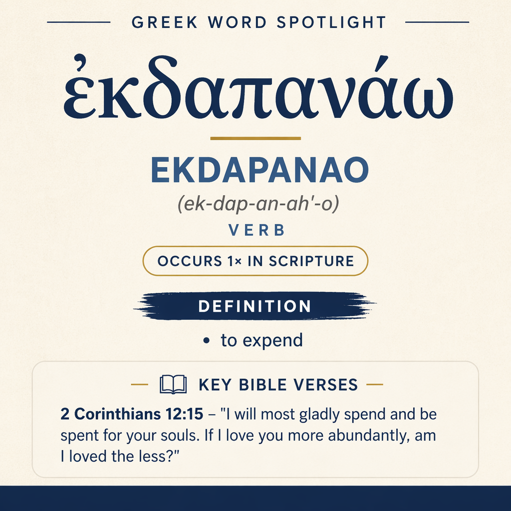 Exploring the Meaning of Ekdapanao in Greek statistics