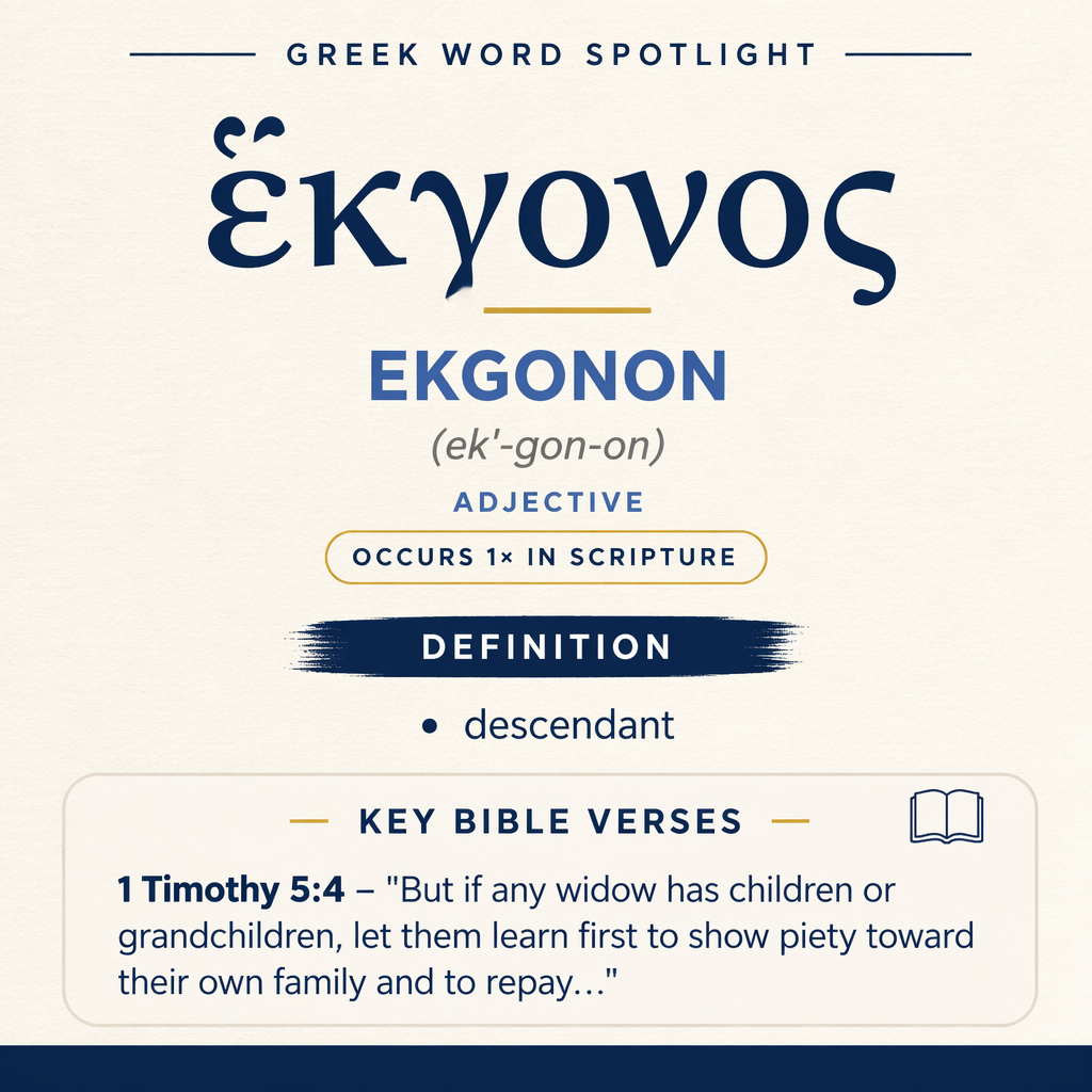 Exploring the Meaning of Ekgonon in Greek statistics