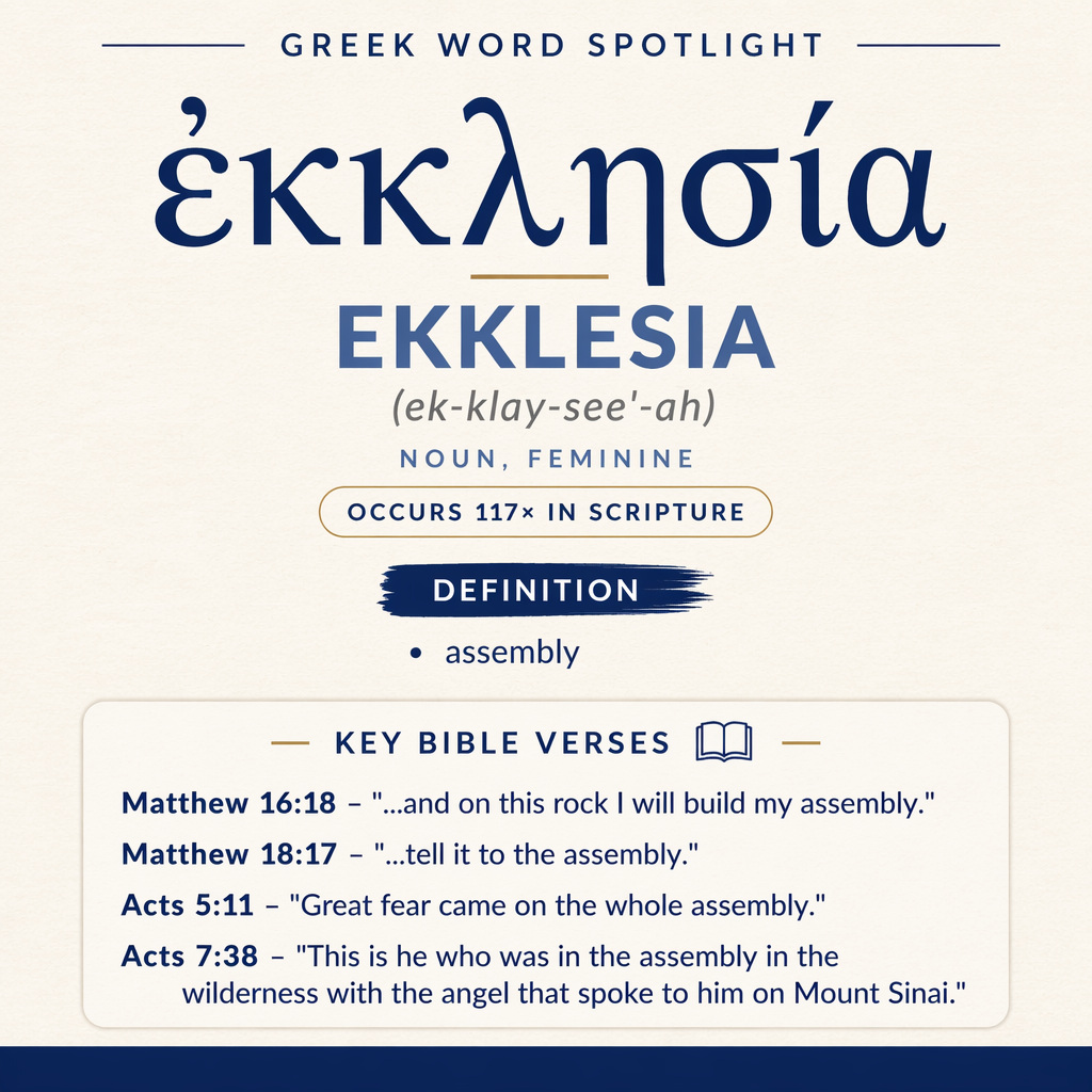 Exploring the Meaning of Ekklesia in Greek statistics