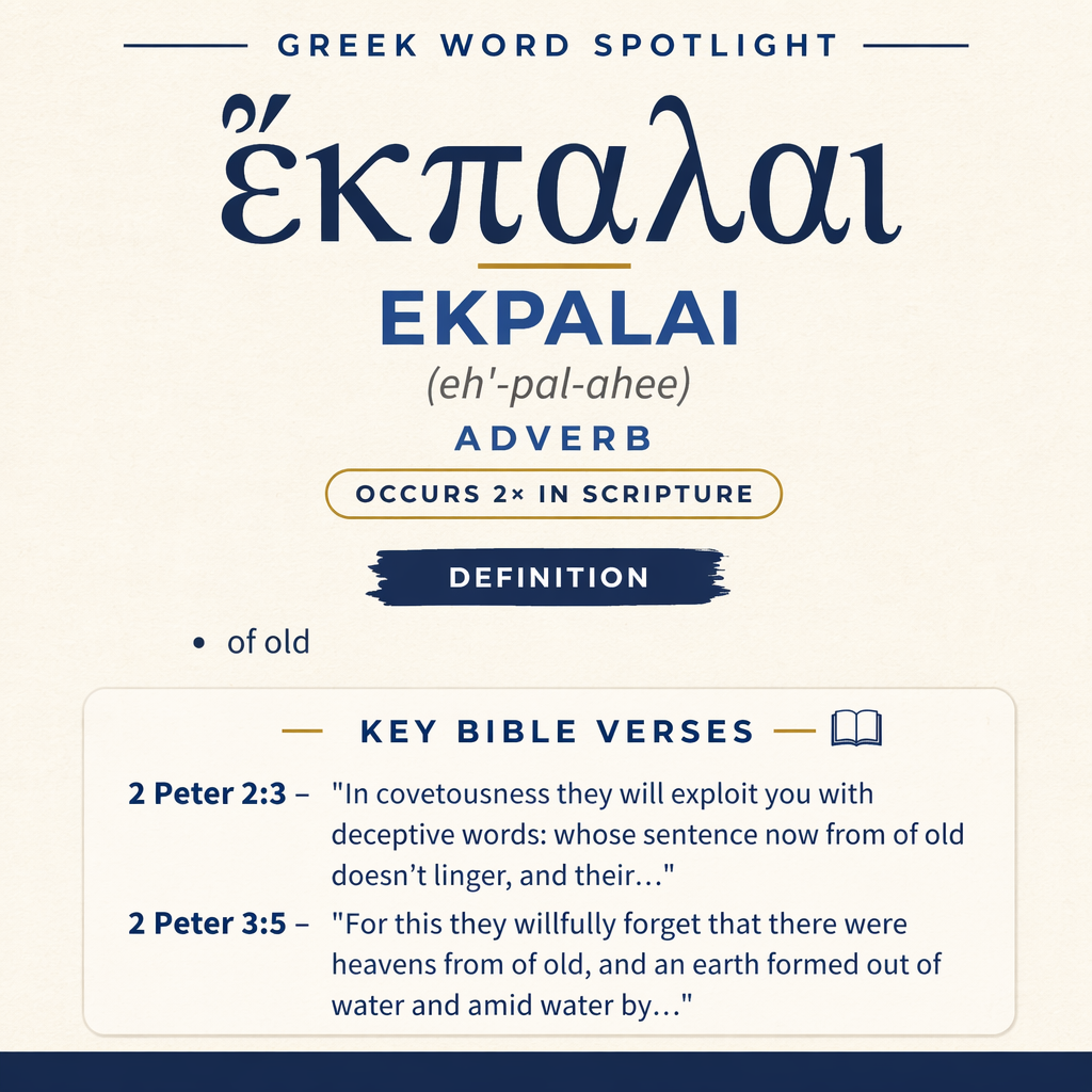 Exploring the Meaning of Ekpalai in Greek statistics