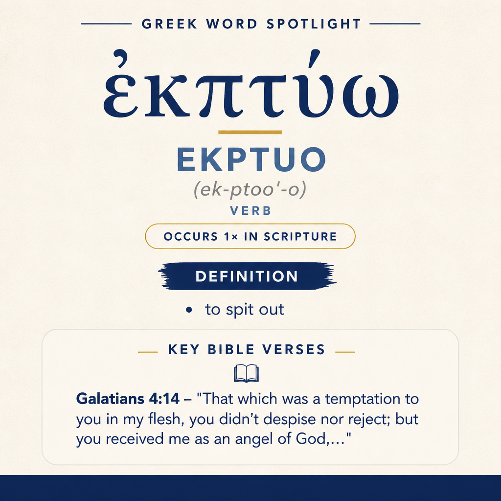 Exploring the Meaning of Ekptuo in Greek statistics