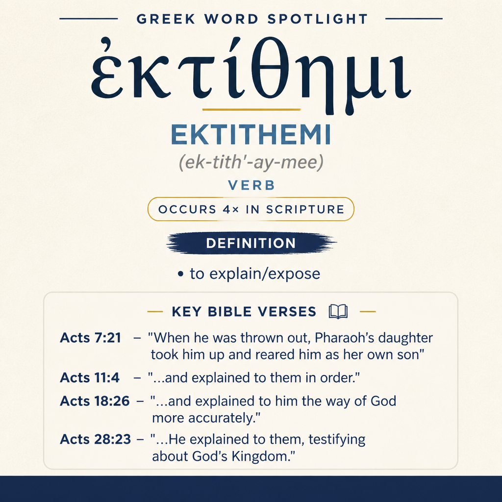 Exploring the Meaning of Ektithemi in Greek statistics