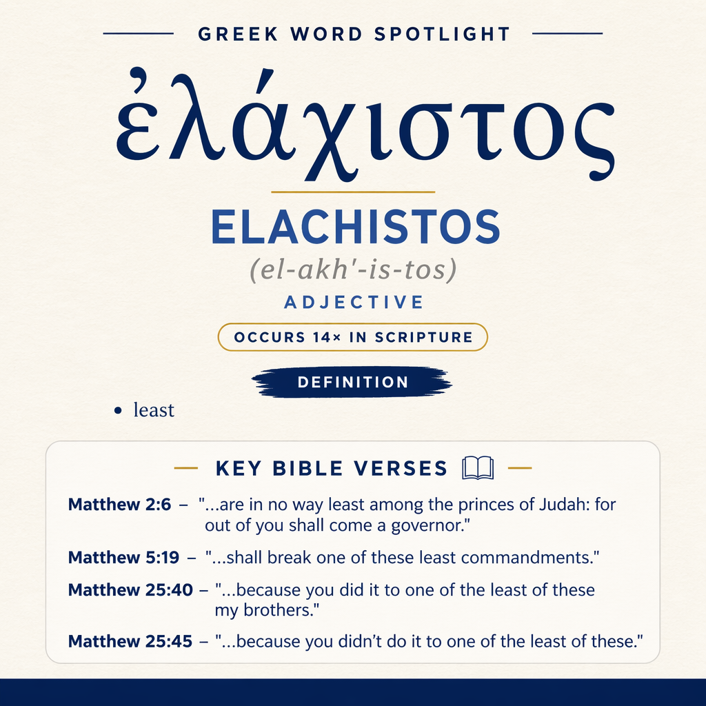 Exploring the Meaning of Elachistos in Greek statistics