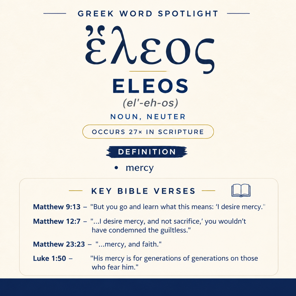 Exploring the Meaning of Eleos in Greek statistics