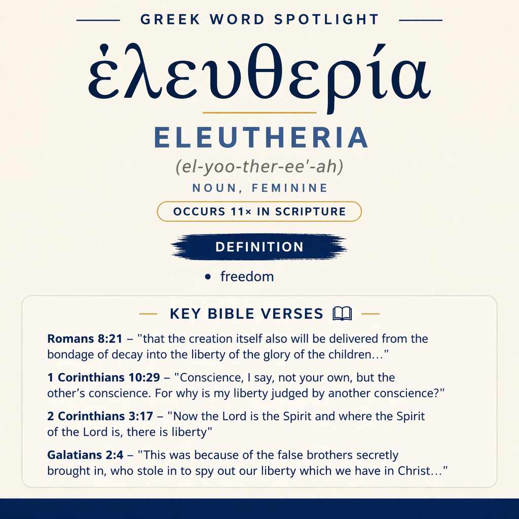 Exploring the Meaning of Eleutheria in Greek statistics