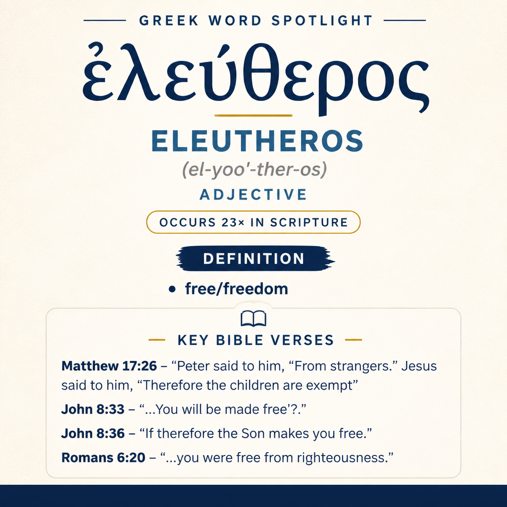 Exploring the Meaning of Eleutheros in Greek statistics