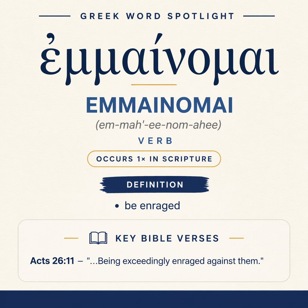 Exploring the Meaning of Emmainomai in Greek statistics