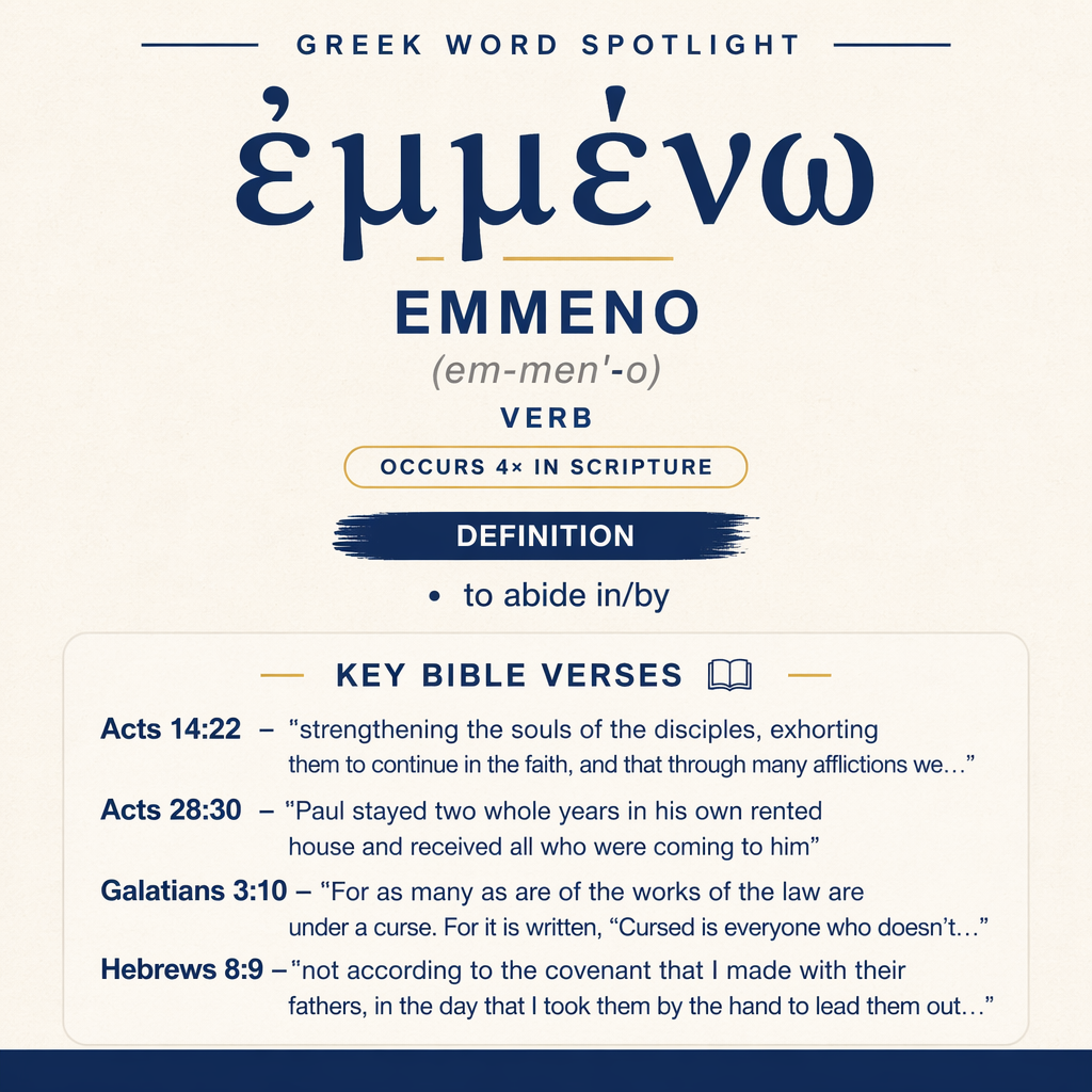 Exploring the Meaning of Emmeno in Greek statistics