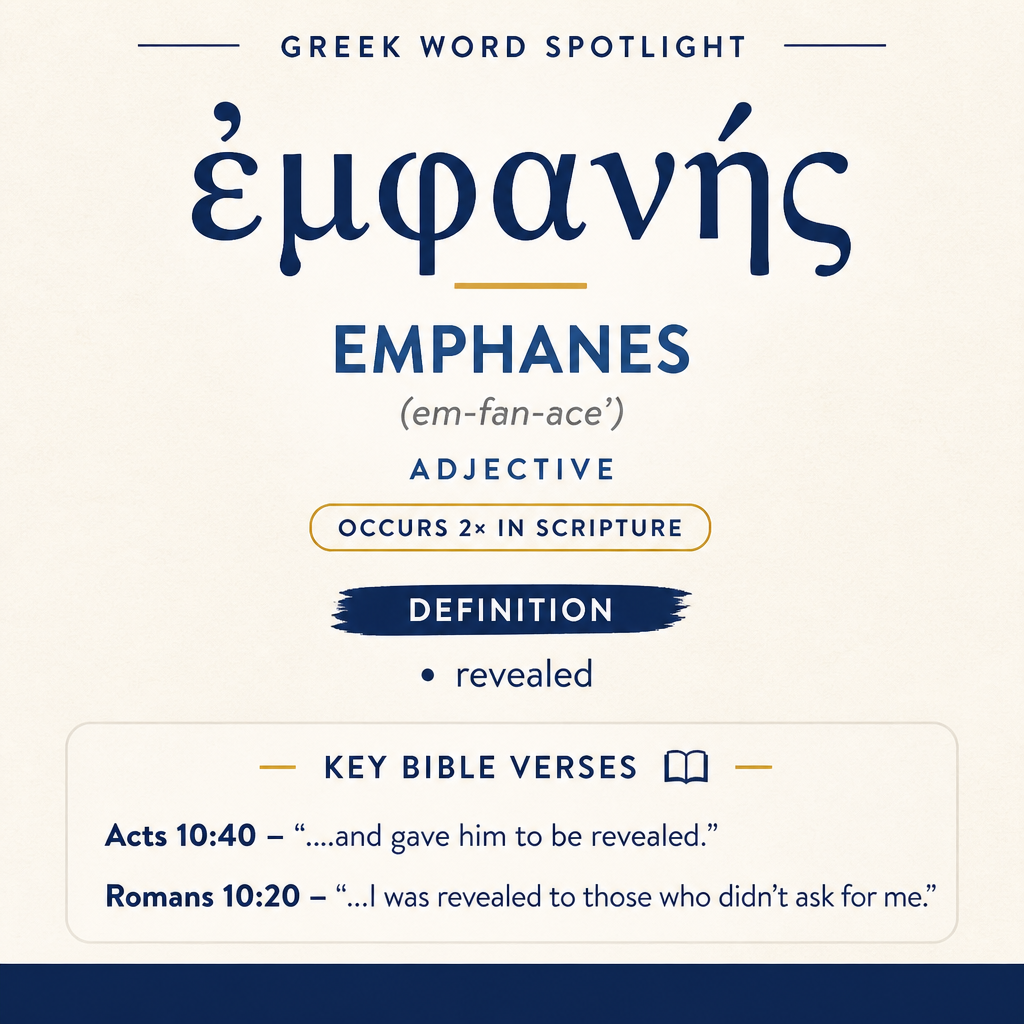 Exploring the Meaning of Emphanes in Greek statistics