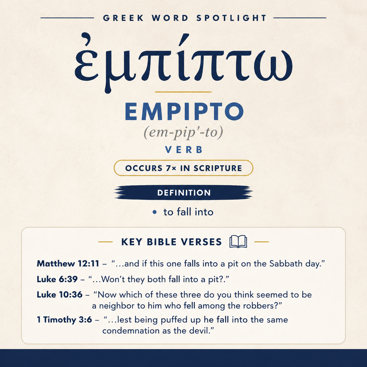 Exploring the Meaning of Empipto in Greek statistics