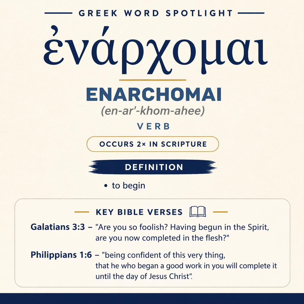 Exploring the Meaning of Enarchomai in Greek statistics