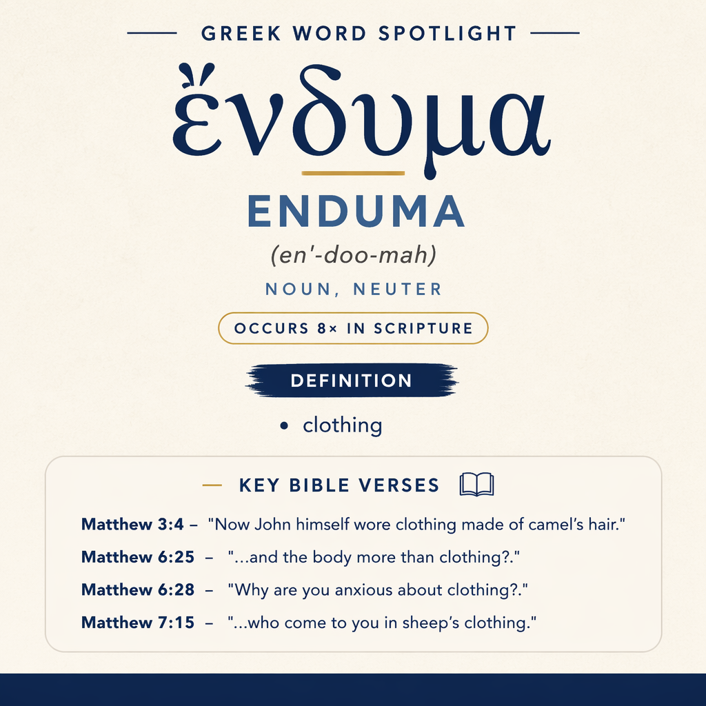 Exploring the Meaning of Enduma in Greek statistics