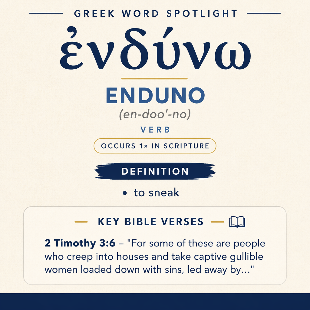 Exploring the Meaning of Enduno in Greek statistics