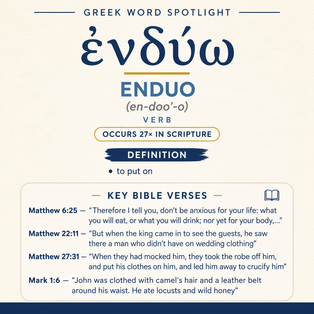 Exploring the Meaning of Enduo in Greek statistics