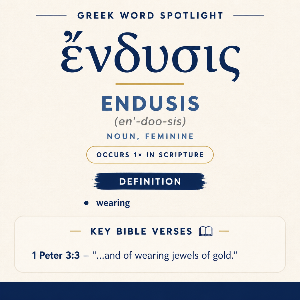 Exploring the Meaning of Endusis in Greek statistics
