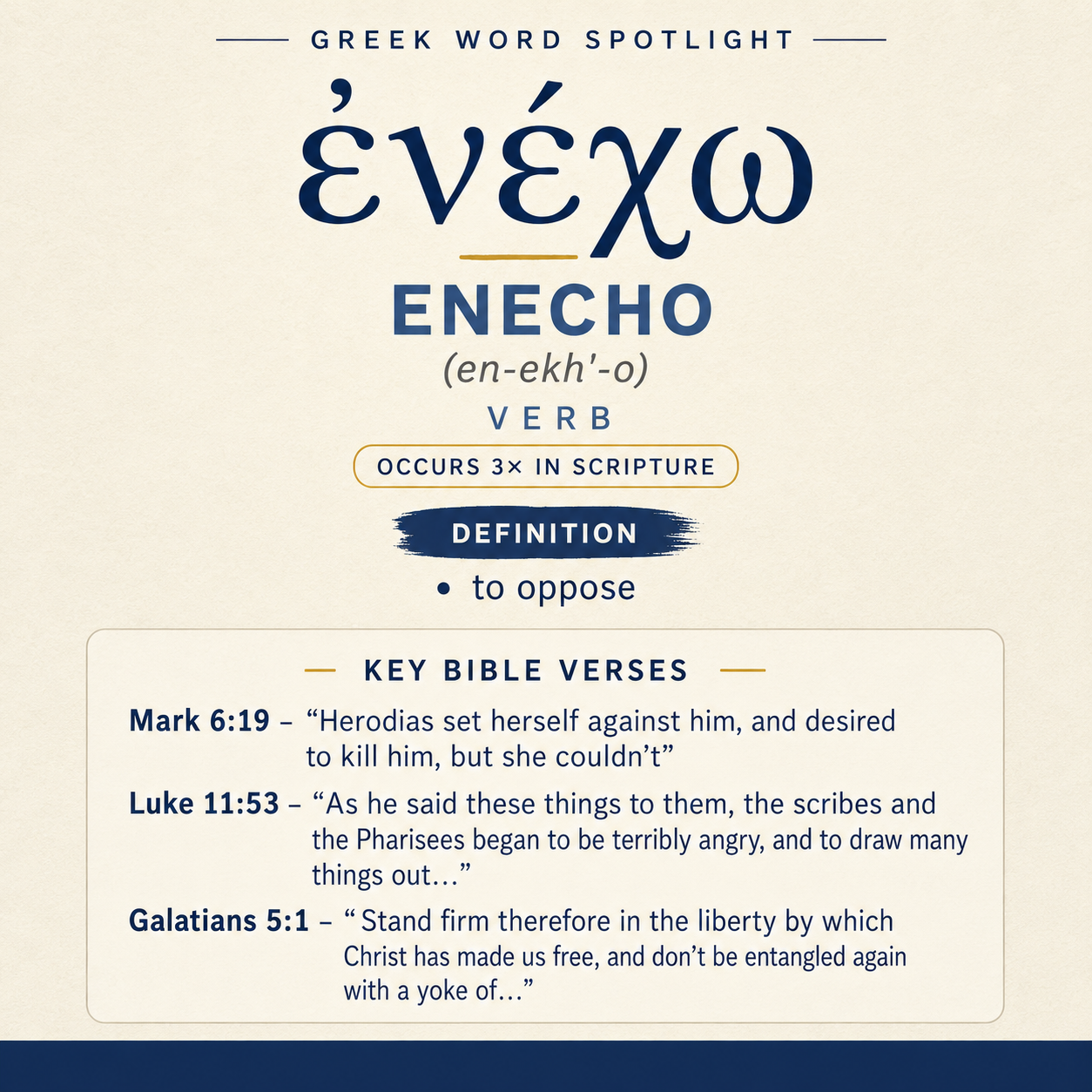 Exploring the Meaning of Enecho in Greek statistics