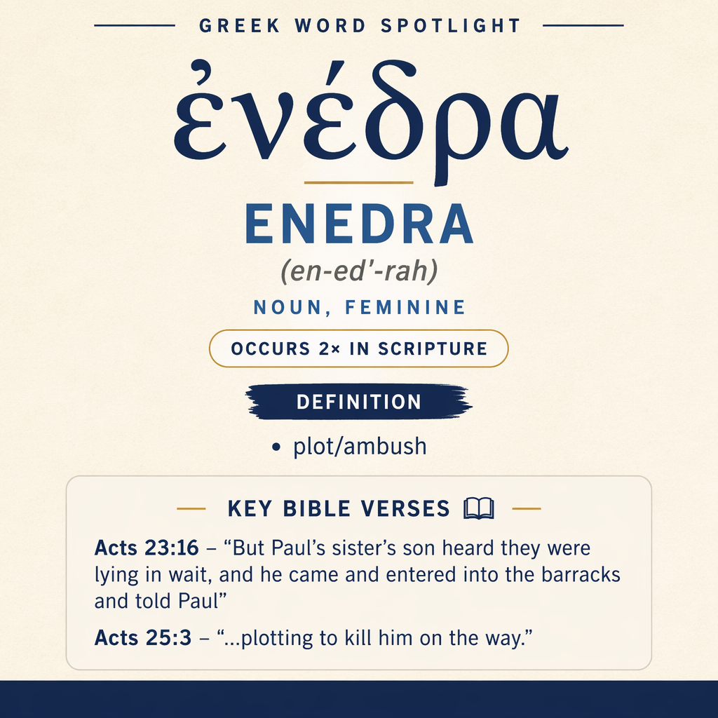 Exploring the Meaning of Enedra in Greek statistics