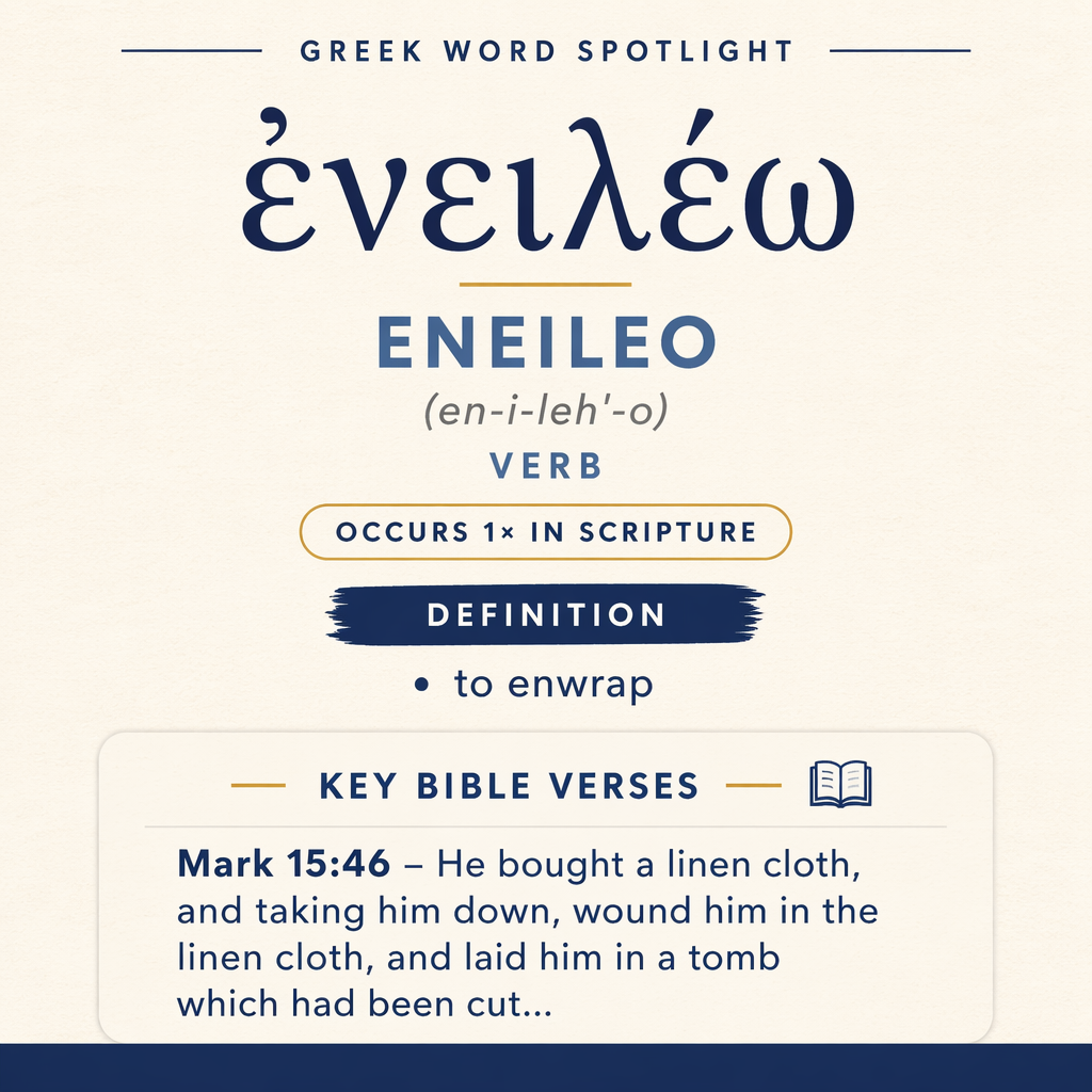 Exploring the Meaning of Eneileo in Greek statistics