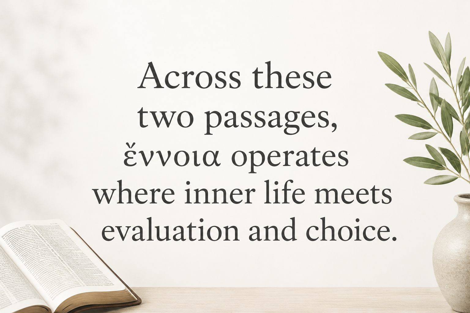 Key insight about Exploring the Meaning of Ennoia in Greek