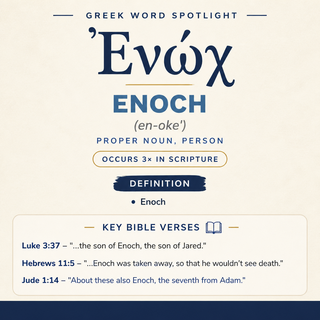 Exploring the Meaning of Enoch in Greek statistics