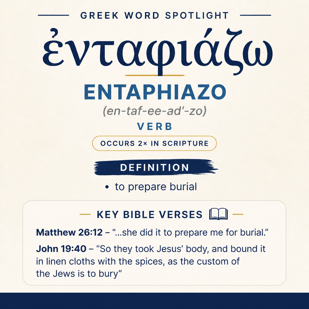 Exploring the Meaning of Entaphiazo in Greek statistics
